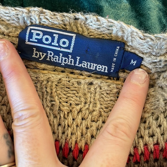 Ralph Lauren Handknit Polo Sweater - Picture 4 of 5